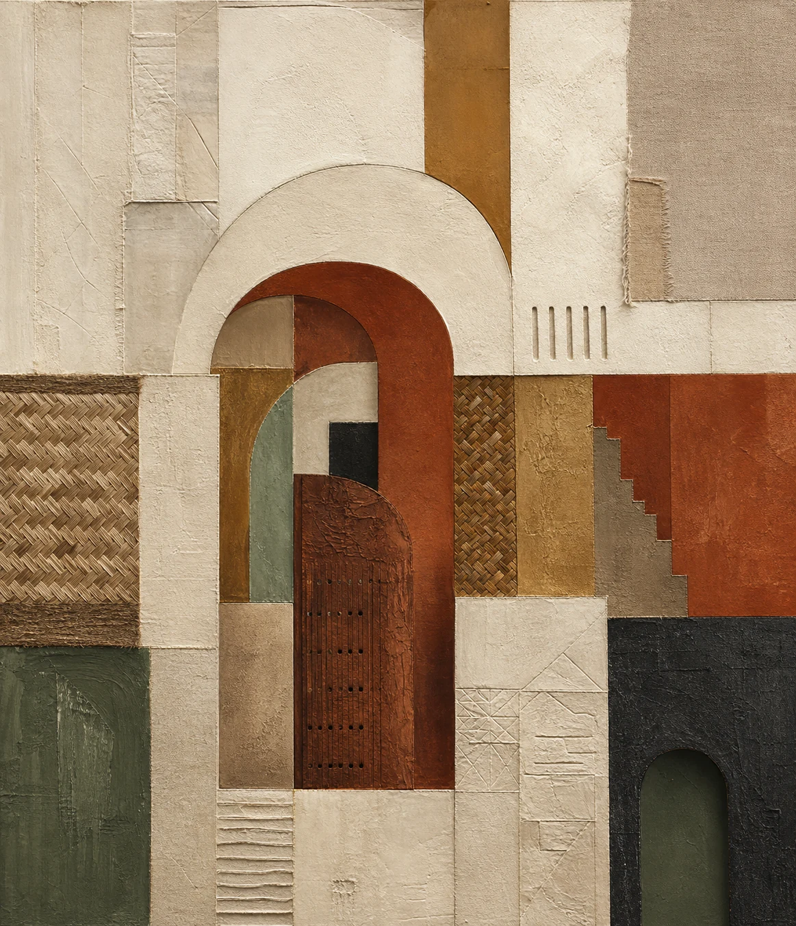 Architectural Memory mixed-media collection study